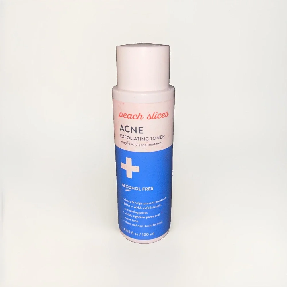 Peach Slices ACNE EXFOLIATING TONER 4.05oz treatment 2% Salicylic Acid 03/2027